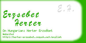 erzsebet herter business card