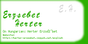 erzsebet herter business card